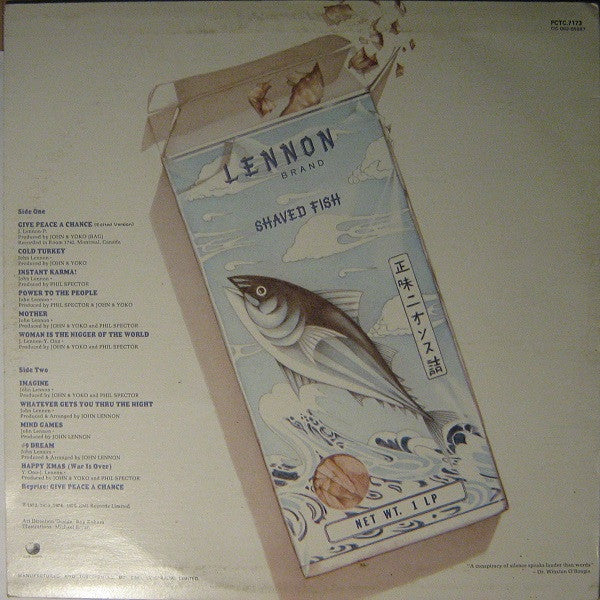 Release: Shaved Fish-Vinyl-Australia-1975-PCTC 7173-2274611