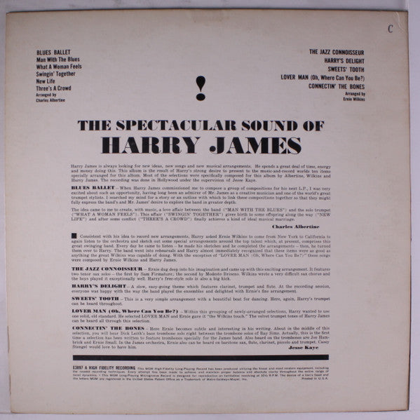 The Spectacular Sound Of Harry James