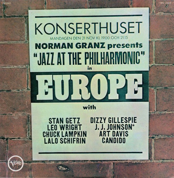 Master Release: Norman Granz Presents "Jazz At The Philharmonic" In  Europe by Various