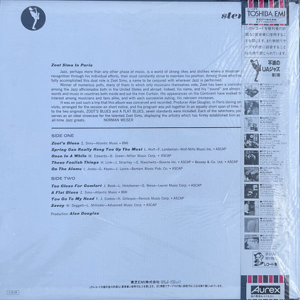 Master Release: Zoot Sims In Paris by Zoot Sims