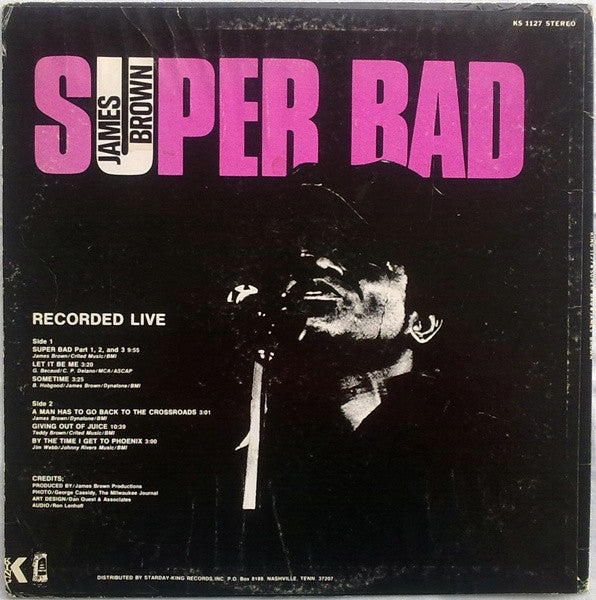 Release: Super Bad-Vinyl-US-1971-KS 1127, KING 1127, KS-1127-1376983