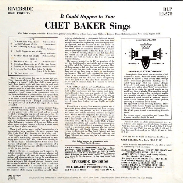 It Could Happen To You - Chet Baker Sings