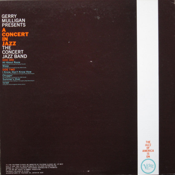 Gerry Mulligan Presents A Concert In Jazz
