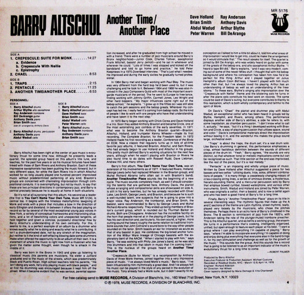 Master Release: Another Time / Another Place by Barry Altschul