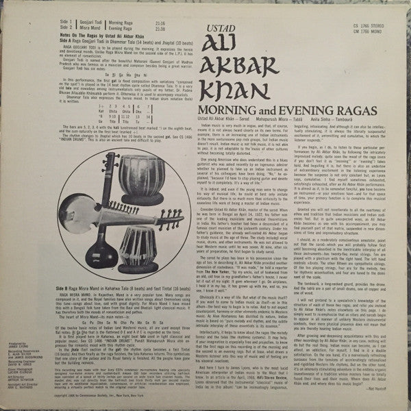 Release: Morning And Evening Ragas-Vinyl-US-1967-CS 1766-8398781
