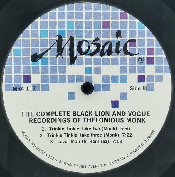 The Complete Black Lion And Vogue Recordings Of Thelonious Monk