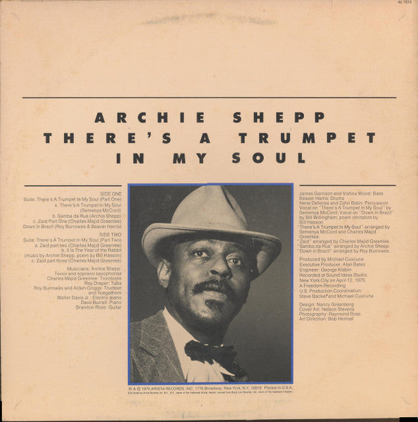 Release: There's A Trumpet In My Soul-Vinyl-US-1975-AL 1016, AL 1016-2473243