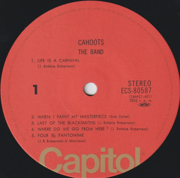 Release: Cahoots-Vinyl-Japan-None-ECS-80587-5541287