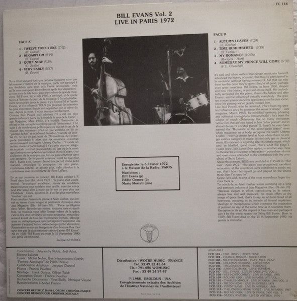Live In Paris 1972 Vol. 2
