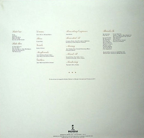 Release: Pride-Vinyl-Japan-1983-25S-140, 25S-140-4063651