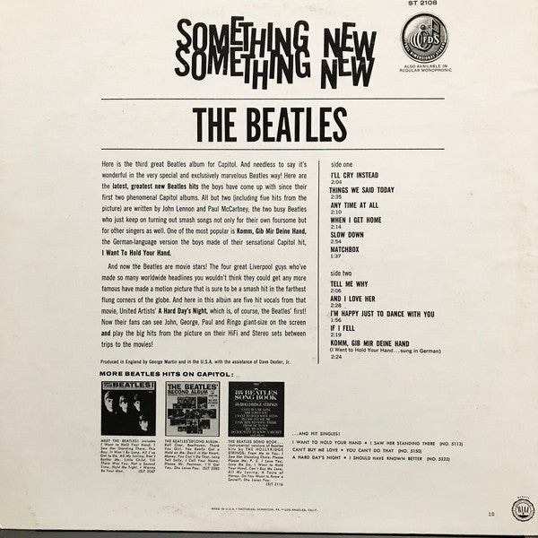 Release: Something New-Vinyl-US-1976-ST 2108, ST-2108-4168630