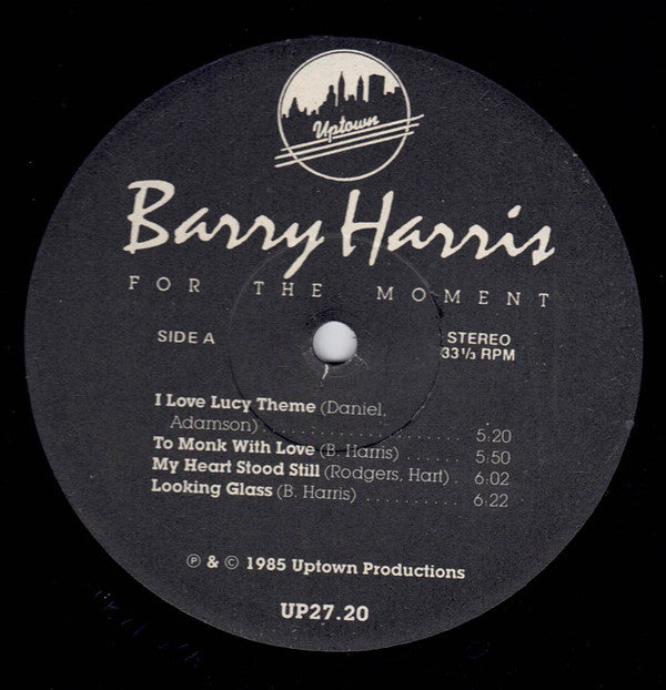 Master Release: For The Moment by Barry Harris (2)