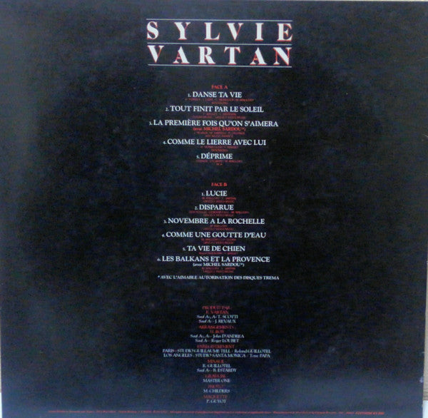 Release: Sylvie Vartan-Vinyl-Japan-1983-C25Y0058-8812364