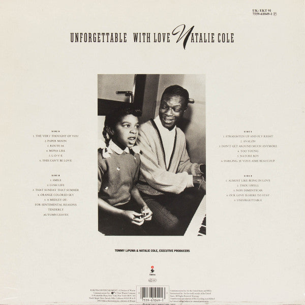 Release: Unforgettable With Love-Vinyl-Europe-1991-7559-61049-1, EKT 91-1215307