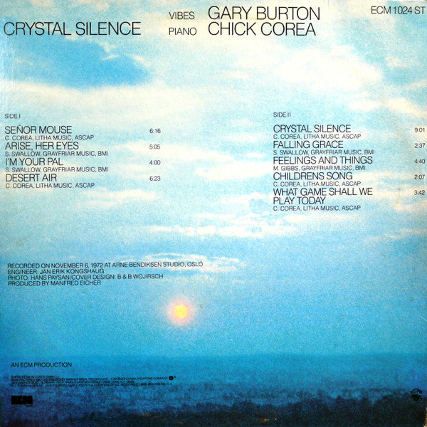 Release: Crystal Silence-Vinyl-US-1978-ECM 1024 ST-6208529