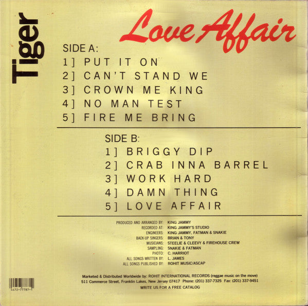 Master Release: Love Affair by Tiger