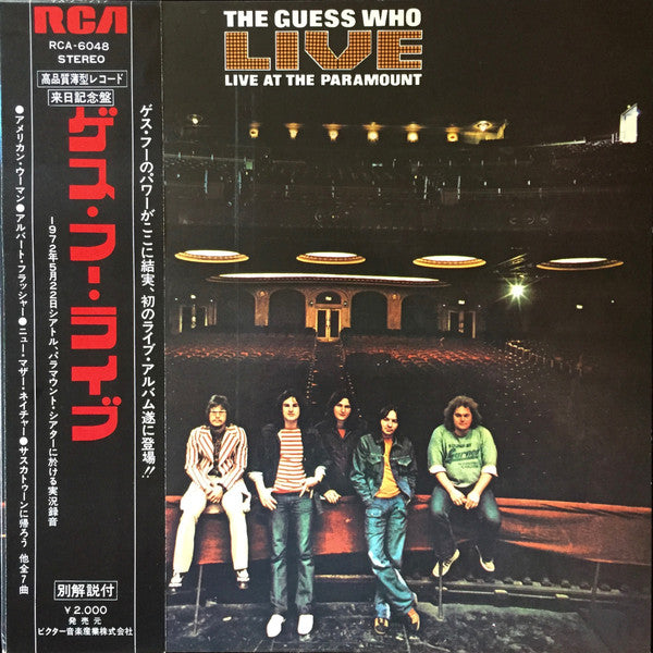 Release: Live At The Paramount-Vinyl-Japan-1972-RCA-6048-8642884