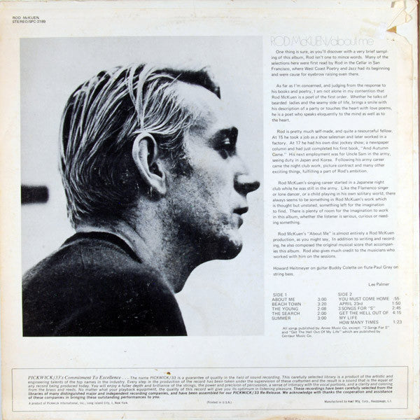 Release: About Me-Vinyl-US-1968-SPC-3189-4450152