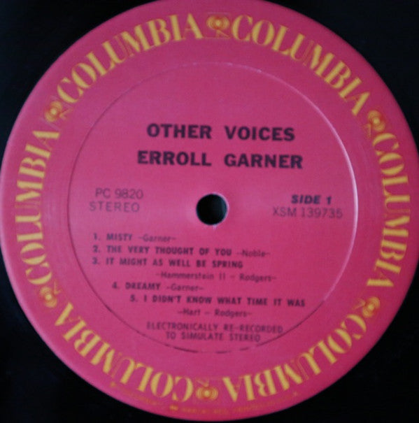 Master Release: Other Voices by Erroll Garner