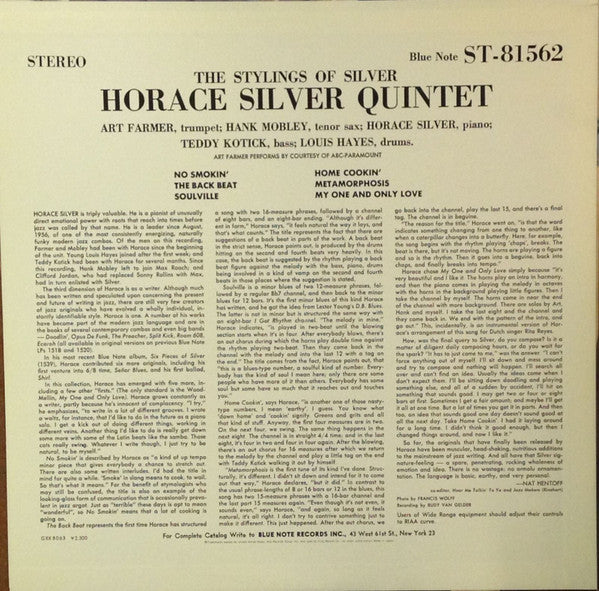 Release: The Stylings Of Silver-Vinyl-Japan-1978-GXK 8063, BST-81562, 1562-5361892