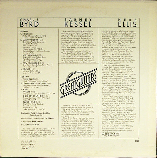 Release: Great Guitars-Vinyl-US-1979-CJ-23-3843958
