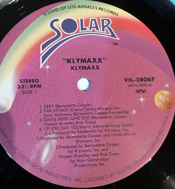 Release: Klymaxx-Vinyl-Japan-1987-VIL-28067-8687477