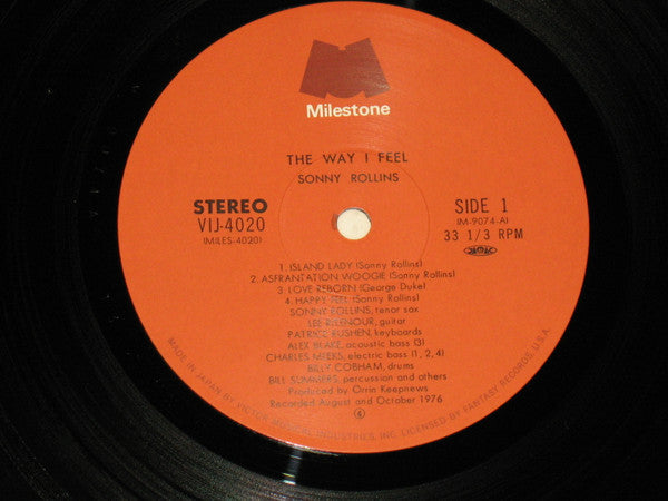 Release: The Way I Feel-Vinyl-Japan-1982-M-9074-9042689