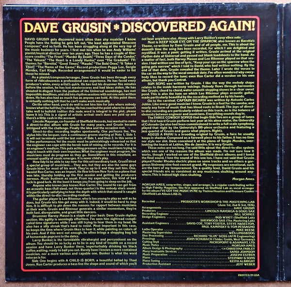 Master Release: Discovered Again! by Dave Grusin