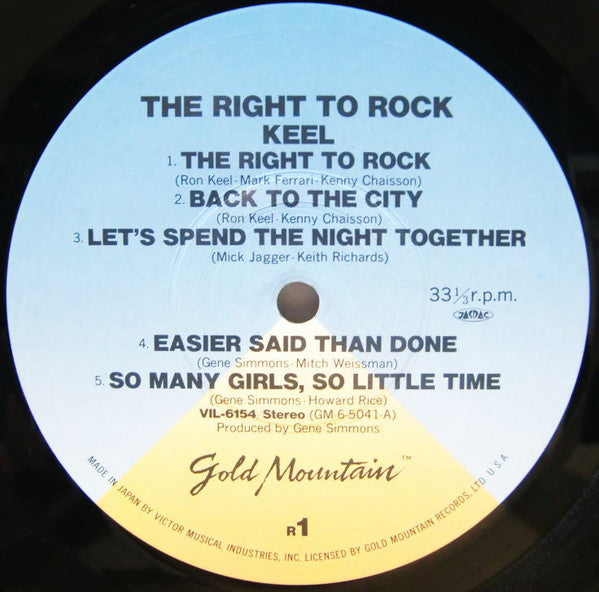 The Right To Rock = 誇り高き挑戦