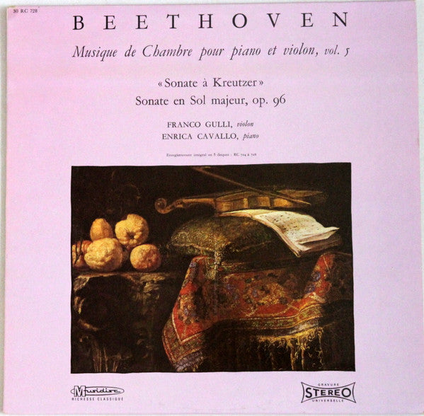 Release: Musique De Chambre Pour Piano Et Violon, Vol. 5-Vinyl-France-None-30 RC 728, RC 728-5376529