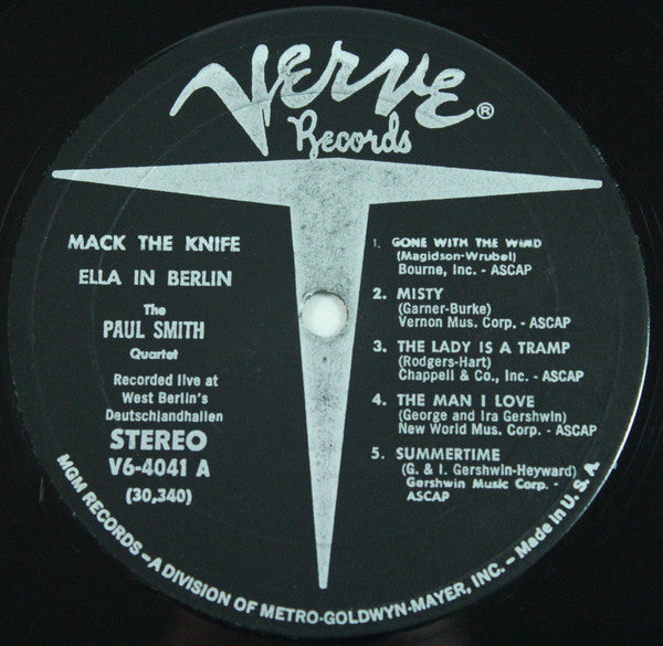 Release: Mack The Knife - Ella In Berlin-Vinyl-US-1960-MG VS-64041, V6-4041-5137181