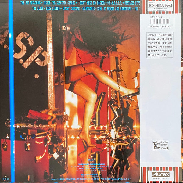 Release: Inside The Electric Circus-Vinyl, Vinyl-Japan-1986-S33-1004, BRP-1013-4887864