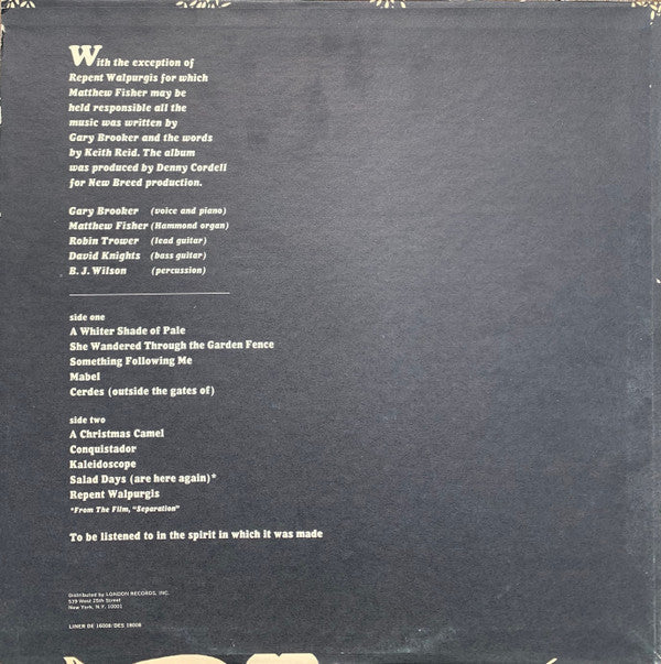 Release: Procol Harum-Vinyl-US-None-DES 18008-2552626