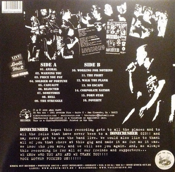 Master Release: Live! At The Doll Hut by Bonecrusher