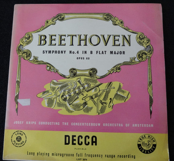 Release: Symphony No. 4 In B-Flat Major, Op 60-Vinyl-UK-1956-LXT 2874-7678770