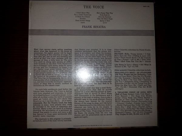 Master Release: The Voice by Frank Sinatra