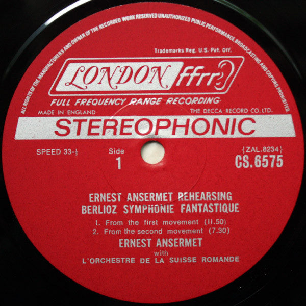 Release: Symphonie Fantastique / Le Corsaire Overture / / Rehearsing Berlioz Symphonie Fantastique-Vinyl-US-None-CSA 2101, CS 6568, CS.6575-5621464