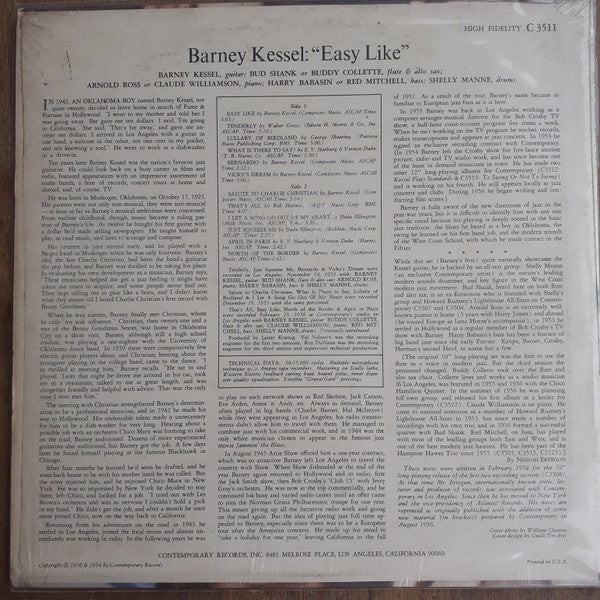 Release: Volume 1: Easy Like-Vinyl-US-None-C 3511-4651102