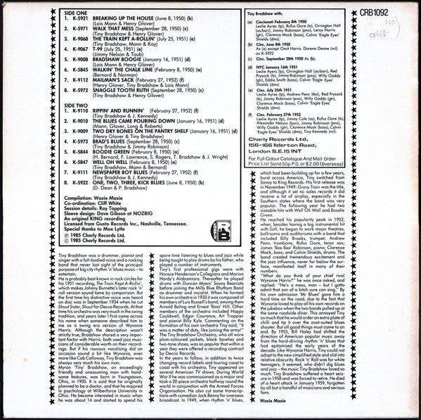 Release: Breakin' Up The House-Vinyl-UK-1985-CRB 1092-2633996