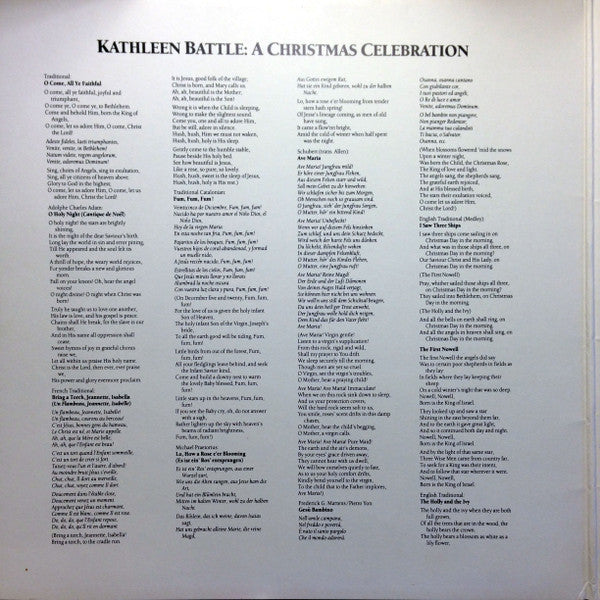 Master Release: A Christmas Celebration by Kathleen Battle