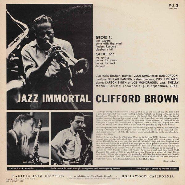 Release: Jazz Immortal-Vinyl-Japan-1979-GXF-3132, PJ-3-5907881