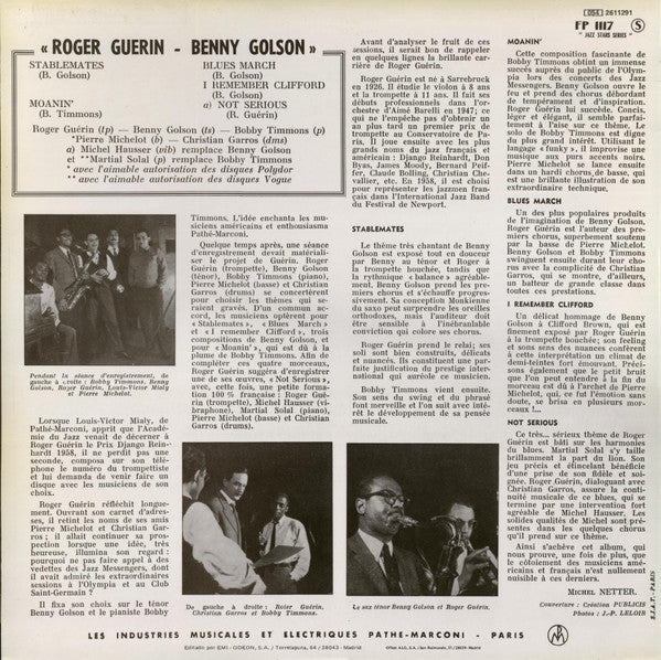 Master Release: Roger Guérin - Benny Golson by Roger Guérin