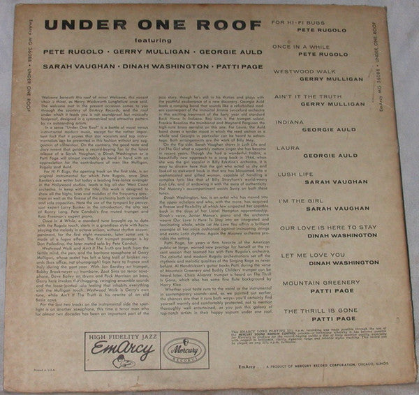Master Release: ( The Greatest Stars Of Jazz ) Under One Roof by Various