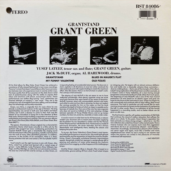 Release: Grantstand-Vinyl-US-1986-BST-84086-1680806