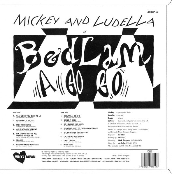Master Release: Bedlam A' Go-Go by Mickey And Ludella