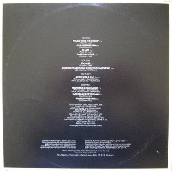 Release: Focus 3-Vinyl-US-1972-SAS 3901-7868950