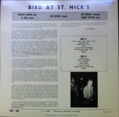 Bird At St. Nick's