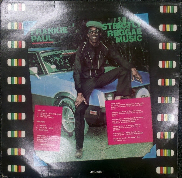 Master Release: Strictly Reggae Music by Frankie Paul