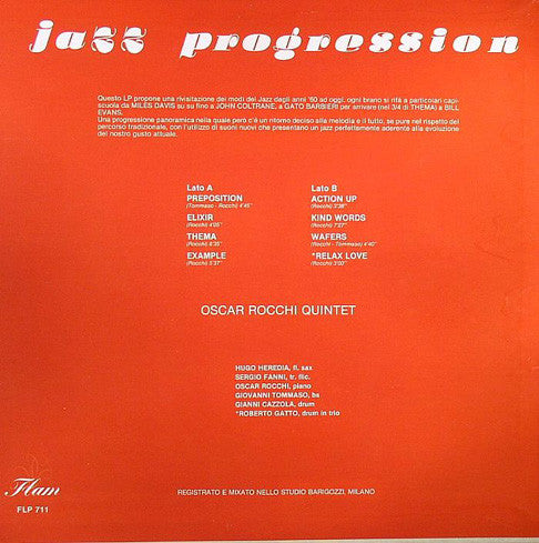 Master Release: Jazz Progression by Oscar Rocchi Quintet