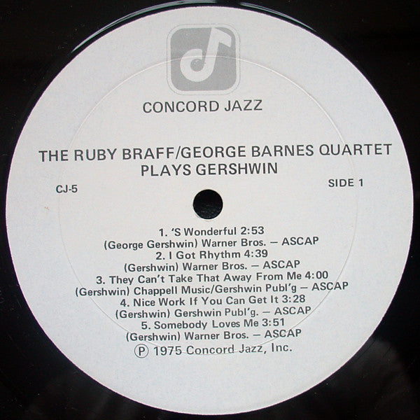 Release: Plays Gershwin-Vinyl-US-1975-CJ-5-3096834